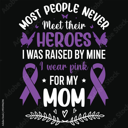 Most people never meet their heroes pancreatic cancer awareness typography tshirt design
