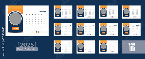 Desk calendar 2025, calendar design 2025, desk or office calendar design