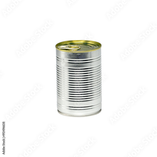 Single food can isolated on a white background