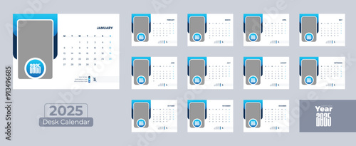 Desk calendar 2025, calendar design 2025, desk or office calendar design