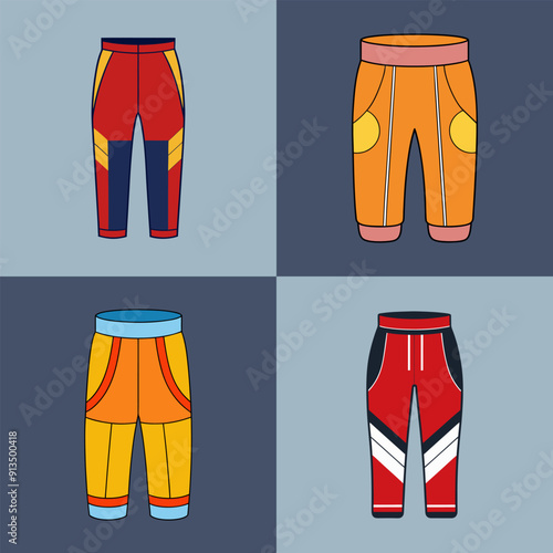 Custom sports pant clipart