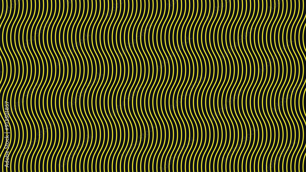 Yellow wave stripes pattern background vector image for backdrop or presentation Yellow wave stripes pattern background vector image for backdrop or presentation