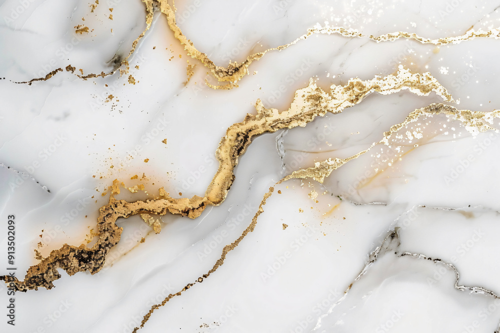 Marble texture background in gold and white Marble texture background in gold and white
