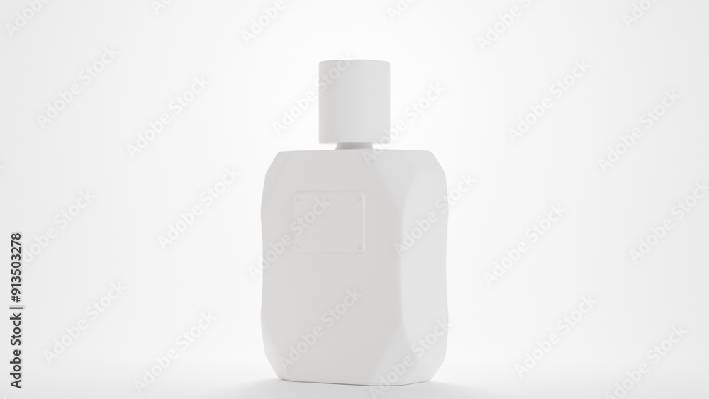 Elegant crystal bottle perfume design premium photo 3d render Elegant crystal bottle perfume design premium photo 3d render