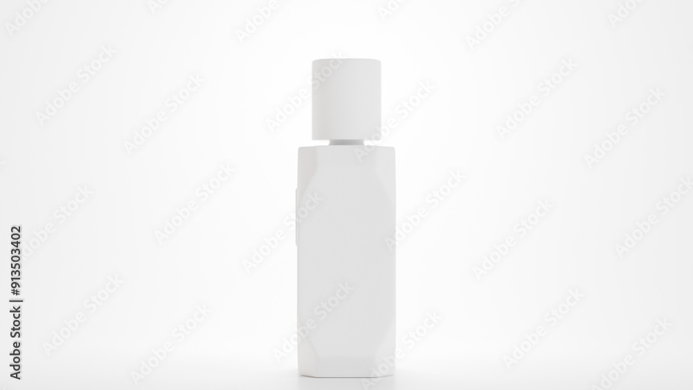 Elegant crystal bottle perfume design premium photo 3d render Elegant crystal bottle perfume design premium photo 3d render