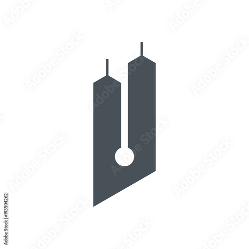 Logo Twin tower simple design