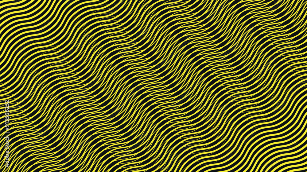 Yellow wave stripes pattern background vector image for backdrop or presentation Yellow wave stripes pattern background vector image for backdrop or presentation