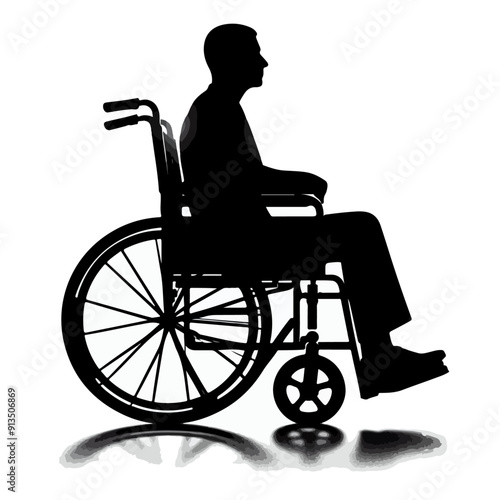 wheel chair silhouette.
