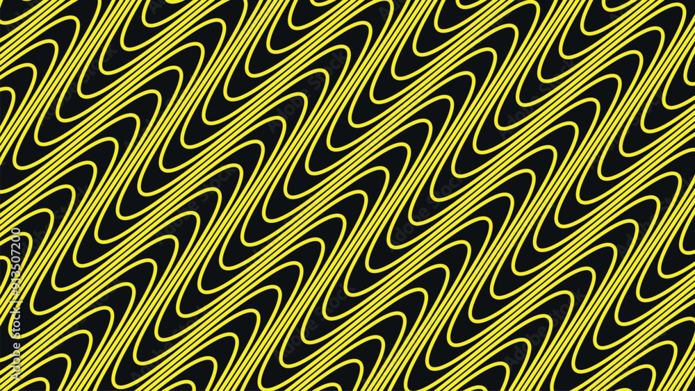 Yellow wave stripes pattern background vector image for backdrop or presentation Yellow wave stripes pattern background vector image for backdrop or presentation