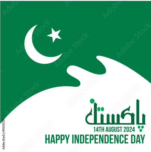 Pakistan Independence Day 14th August Celebration Promotional Instagram Post photo