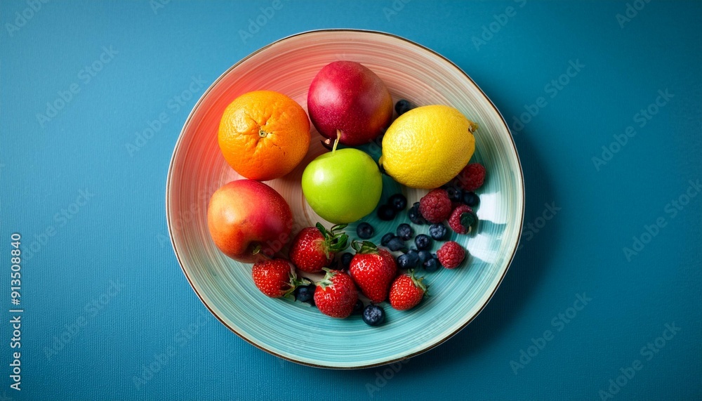 Fresh and delicious-looking fruits on a plate on the table. Really delicious.86 Fresh and delicious-looking fruits on a plate on the table. Really delicious.86