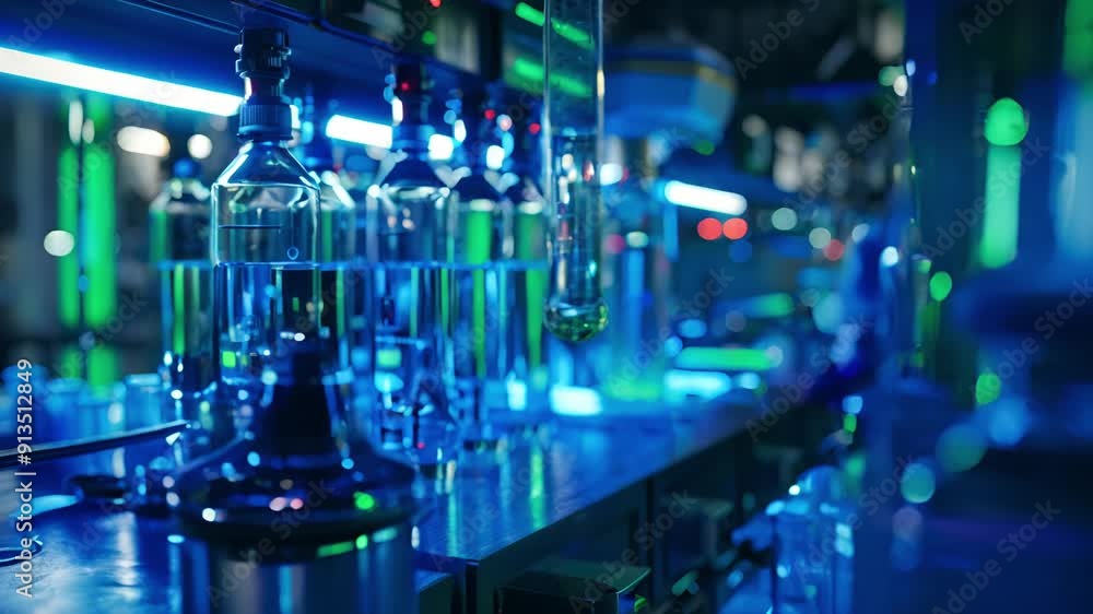 Bottles and Tubes in a Laboratory Bottles and Tubes in a Laboratory
