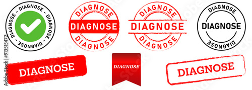 diagnose medical health care consultation examination checkup condition icon design collection