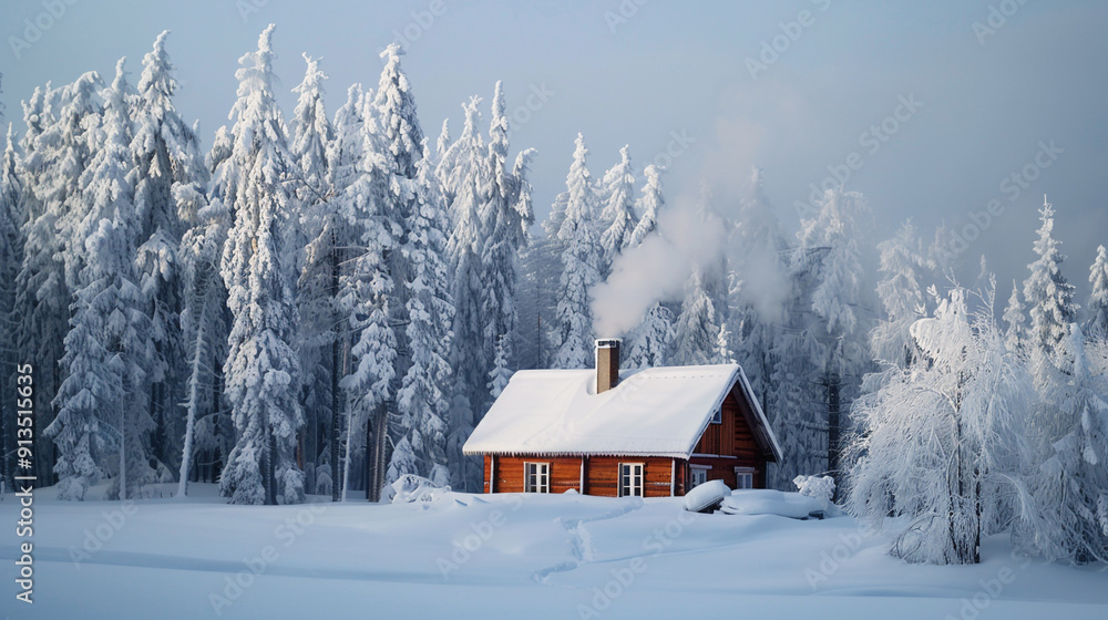 house in the snow house in the snow