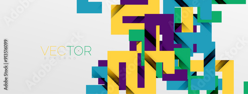 Color bend lines with shadow texture effect. Vector Illustration For Wallpaper, Banner, Background, Card, Book Illustration, landing page