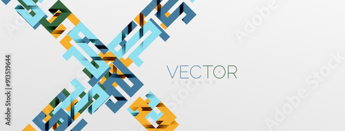 Color bend lines with shadow texture effect. Vector Illustration For Wallpaper, Banner, Background, Card, Book Illustration, landing page