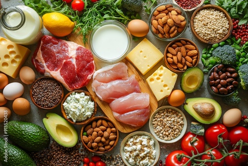 栄養満点の食材で作るヘルシーな食事