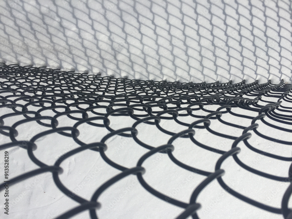 Naklejka premium Metal Fence Pattern