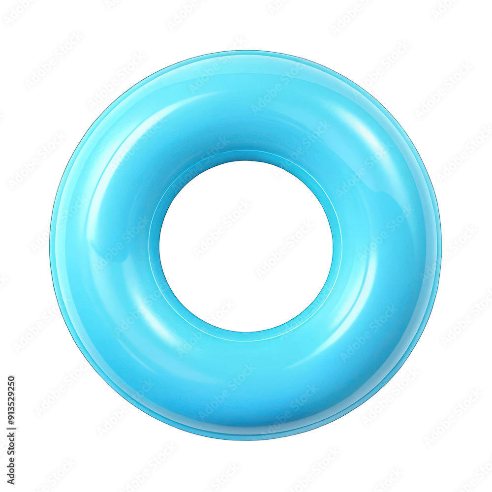 Light blue swimming pool ring top view isolated on transparent background Light blue swimming pool ring top view isolated on transparent background