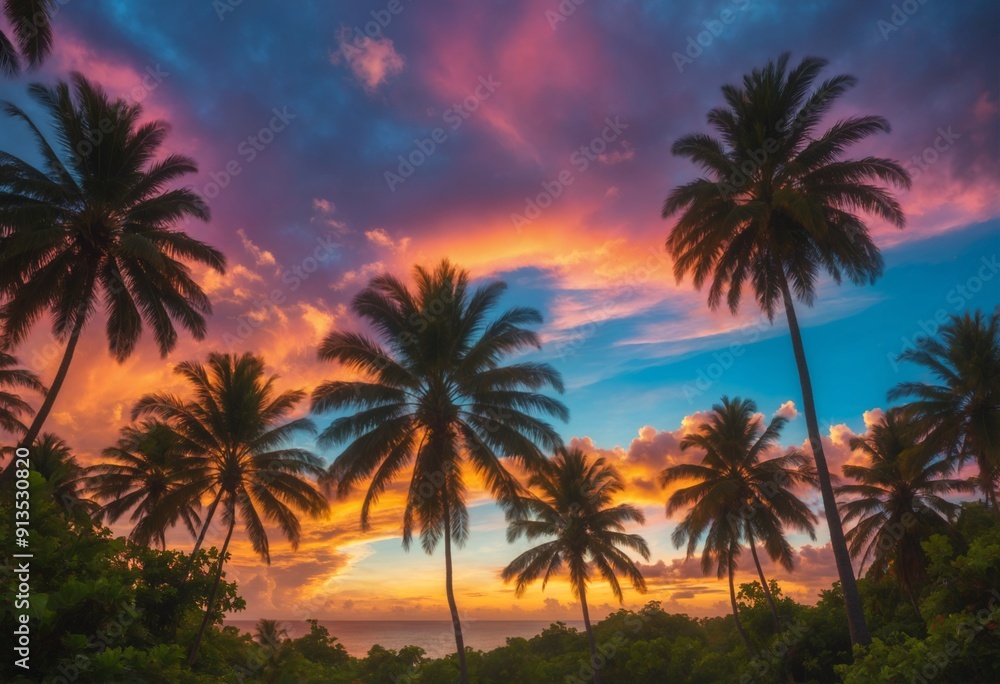 Sunset Palms Skyline Sunset Palms Skyline