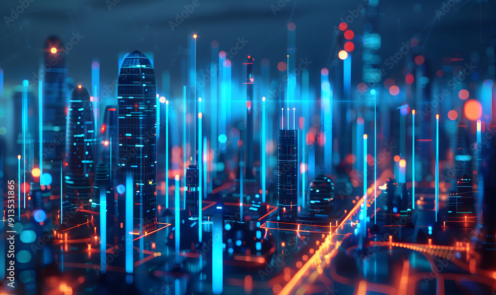 Blockchain in Real Estate Transactions, digital map of key US cities with blockchain icons integrated into real estate transactions, secure property records, and streamlined transactions design Blockchain in Real Estate Transactions, digital map of key US cities with blockchain icons integrated into real estate transactions, secure property records, and streamlined transactions design