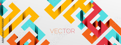 Color bend lines with shadow texture effect. Vector Illustration For Wallpaper, Banner, Background, Card, Book Illustration, landing page