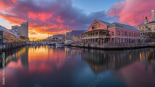 Victoria and Alfred Waterfront in Cape Town, South Africa.