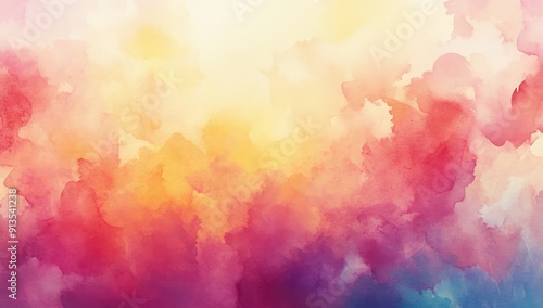 Vibrant Abstract Colorful Watercolor Background for Creative Projects and Artistic Use