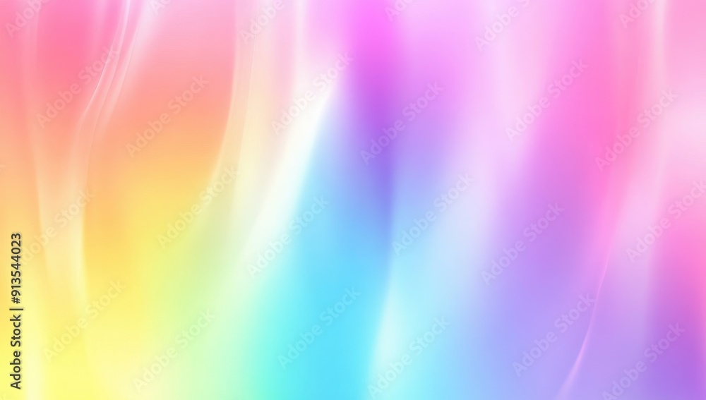 Obraz premium Colorful Gradient Background With Rainbow Hues Blending In A Soft, Dreamy Atmosphere