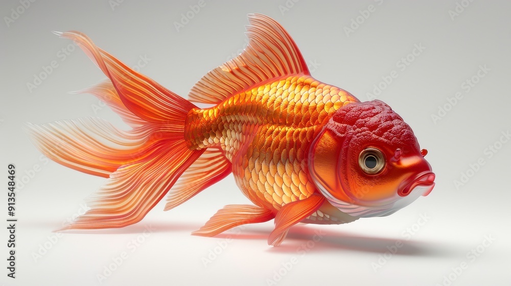 Fototapeta premium 3D, illustration, realistic, isolated, white, background