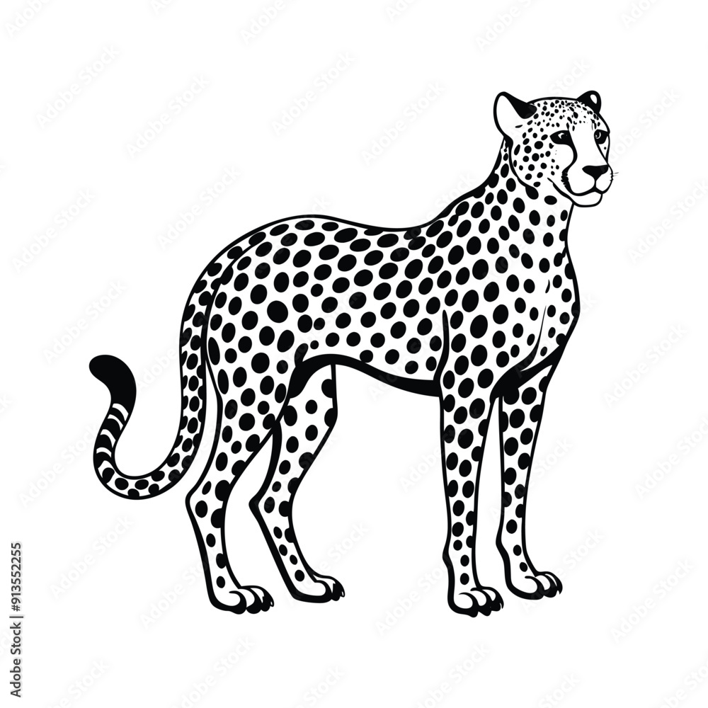 Cheetah Silhouette Vector Cheetah Silhouette Vector