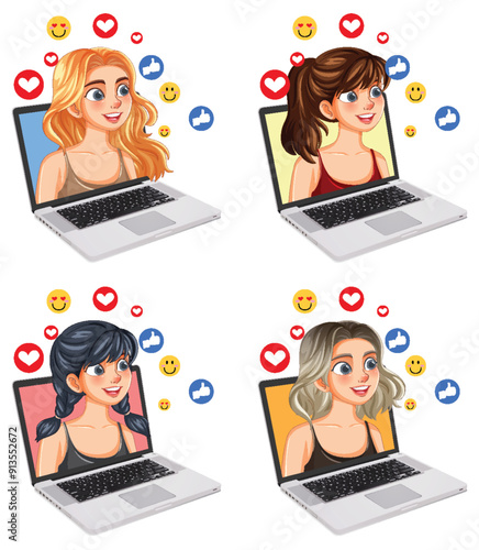 Virtual Social Media Interaction