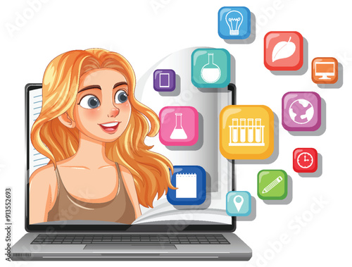 Online Learning and Education Concept