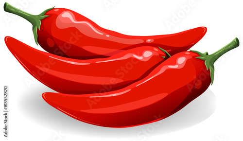 Red Chili Peppers Illustration