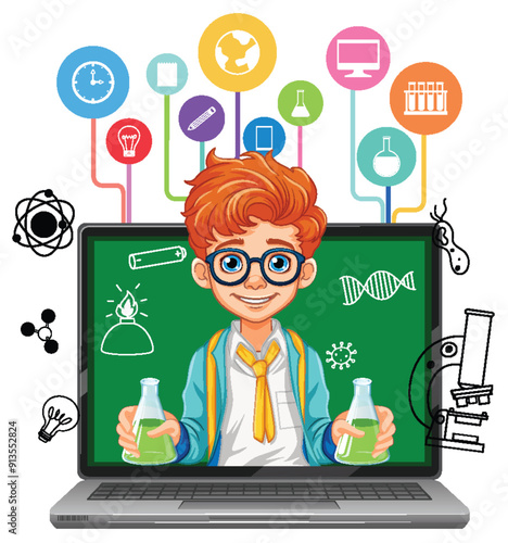 Young Scientist Learning Online