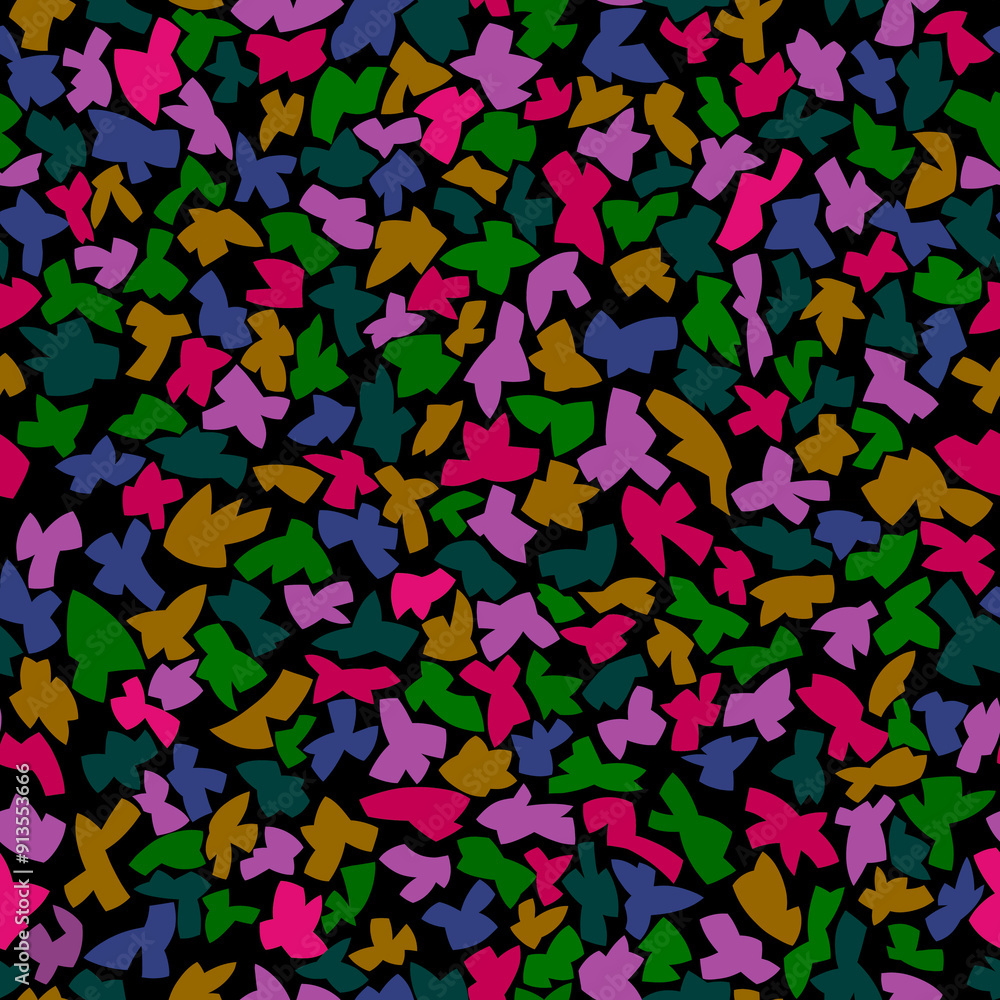 Abstract geometric mosaic pattern of bright colorful mixed motifs Vivid spots of wild animal leopard skin Tropical exotic background Abstract geometric mosaic pattern of bright colorful mixed motifs Vivid spots of wild animal leopard skin Tropical exotic background