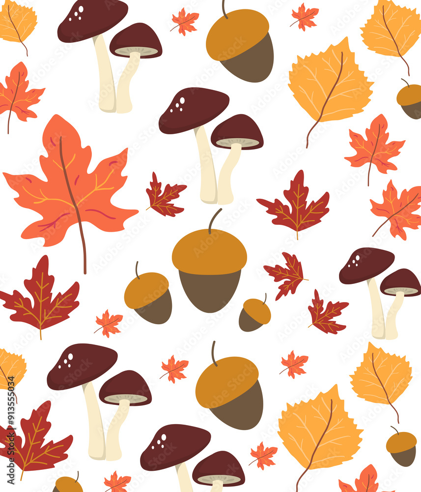 pattern with autumn leaves pattern with autumn leaves