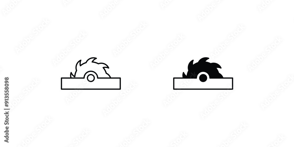 chain saw set icon with white background vector stock illustration chain saw set icon with white background vector stock illustration