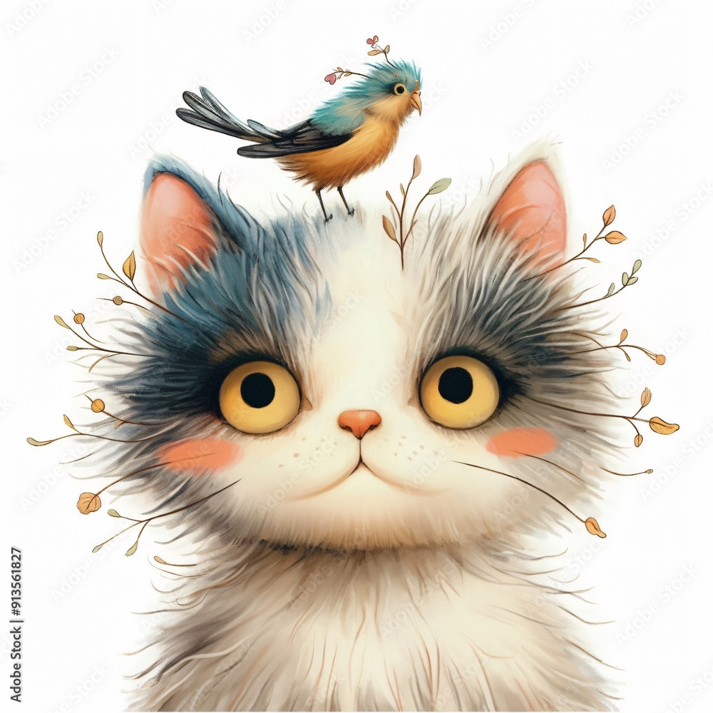 Cat With Bird