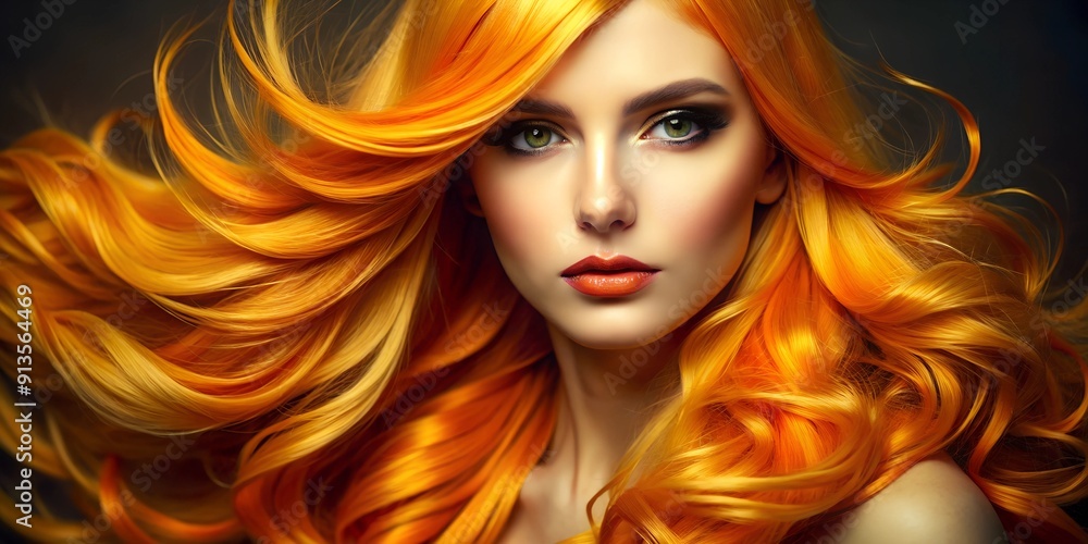 portrait of a woman with red hair portrait of a woman with red hair