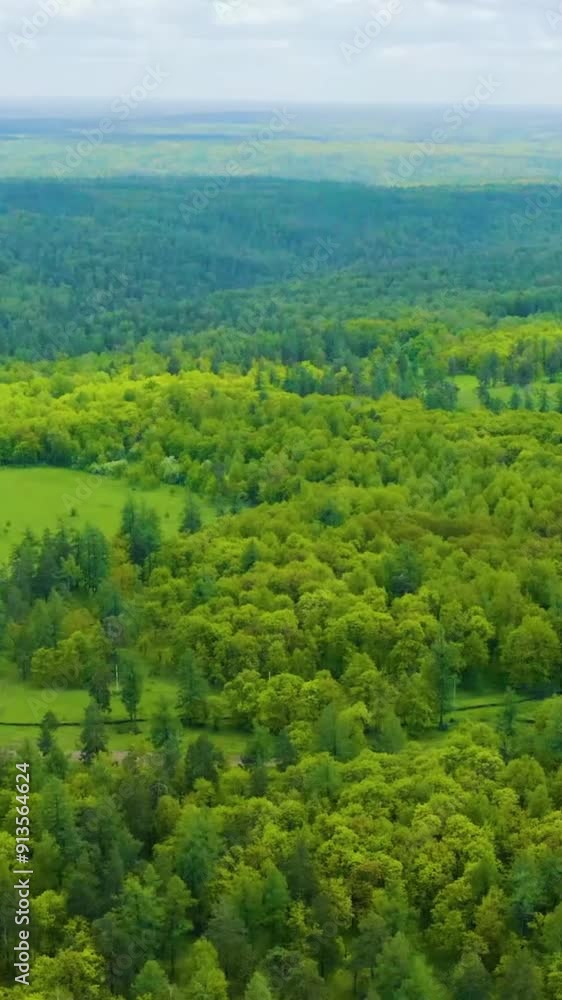 Aerial view of rural area during summer Aerial view of rural area during summer