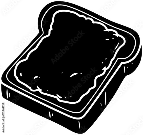 toaster illustration breakfast silhouette welsh logo bread icon food outline toast tasty kitchen rarebit meal snack toasted morning lunch shape cooking eat egg for vector graphic background