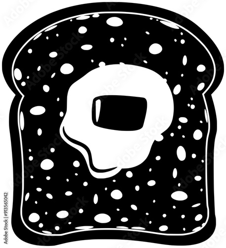 toaster illustration breakfast silhouette welsh logo bread icon food outline toast tasty kitchen rarebit meal snack toasted morning lunch shape cooking eat egg for vector graphic background