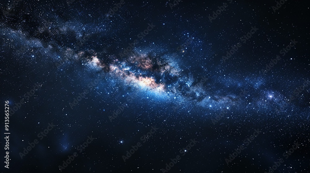 Fototapeta premium Milky Way Galaxy with a Scattering of Stars