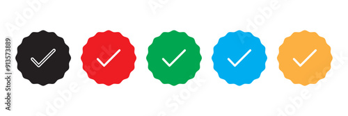 checkmark vector, checkmark icon set, approved symbol, checked checkbox mark, checkmark set, editable line.
