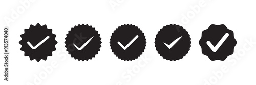 checkmark vector, checkmark icon set, approved symbol, checked checkbox mark, checkmark set, editable line.