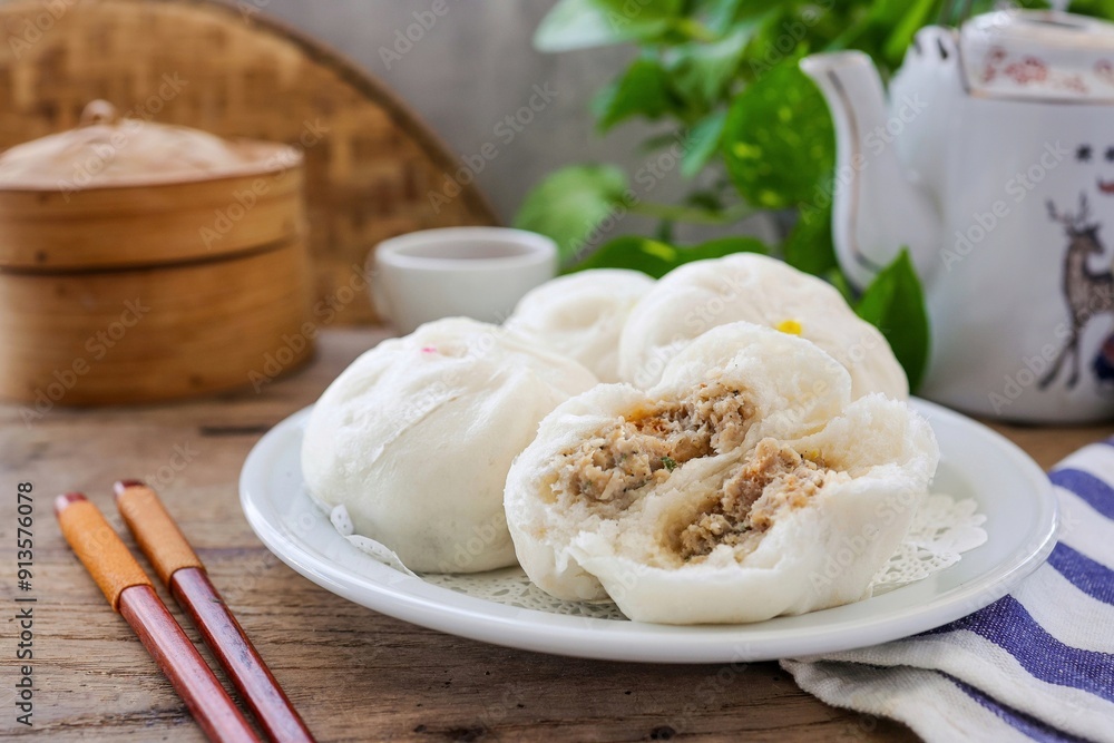 steamed stuff bun,steamed dumpling,stuffed steamed bun,thai called sarapao, steamed stuff bun,steamed dumpling,stuffed steamed bun,thai called sarapao,