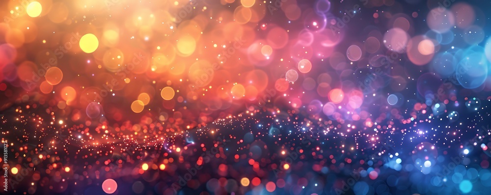 Fototapeta premium Abstract Shimmering Colored Light Background