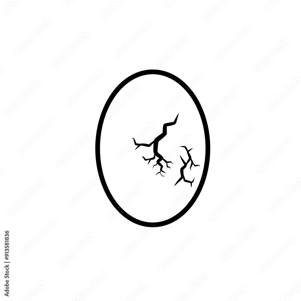 broken egg line illustration broken egg line illustration