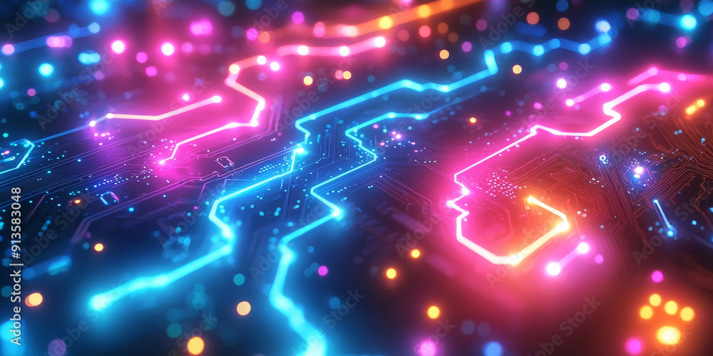 Abstract digital data streams on a dark blue background, conveying the concept of big data and cloud technology Abstract digital data streams on a dark blue background, conveying the concept of big data and cloud technology